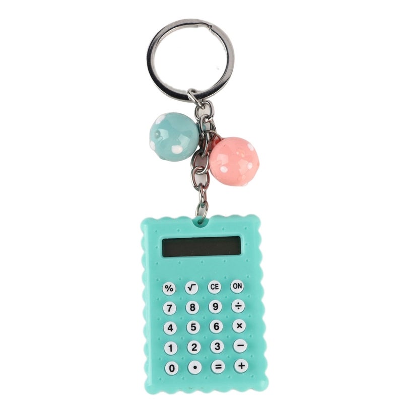 Cute Pocket Calculator 8-Digit Display Silicone Button Mini Calculator - Simple Style Keychain Design Portable Calculator for Colleagues Children and Friends - Image 5