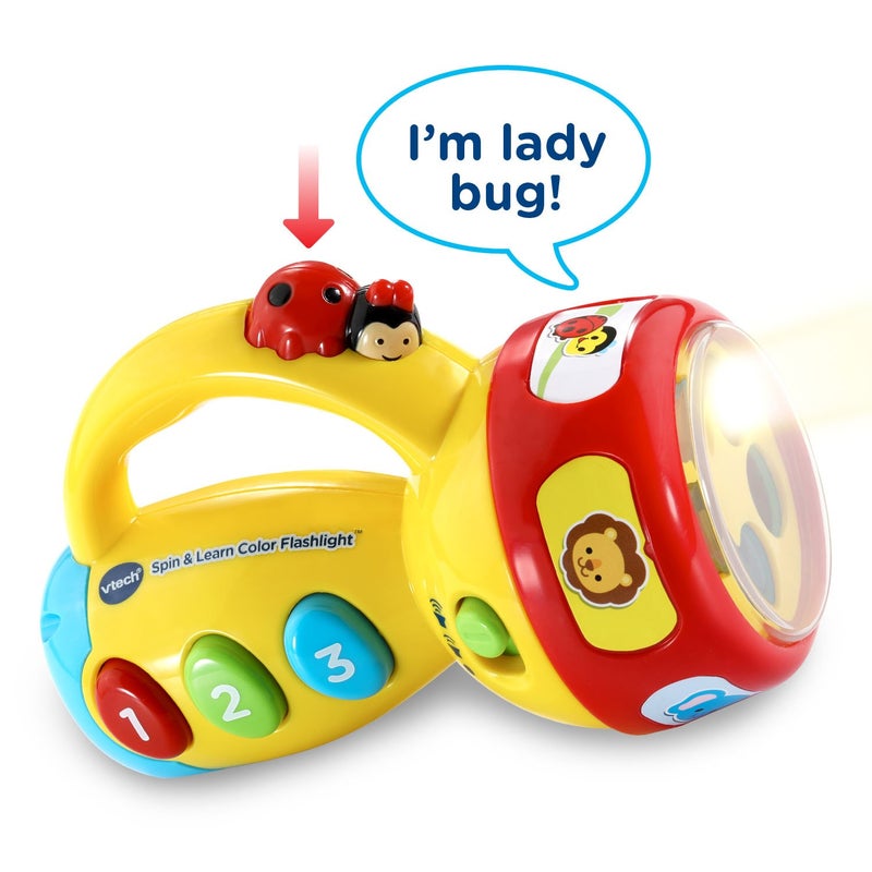 vtech فلاش لايت ملون من في تيك، أصفر - Image 3