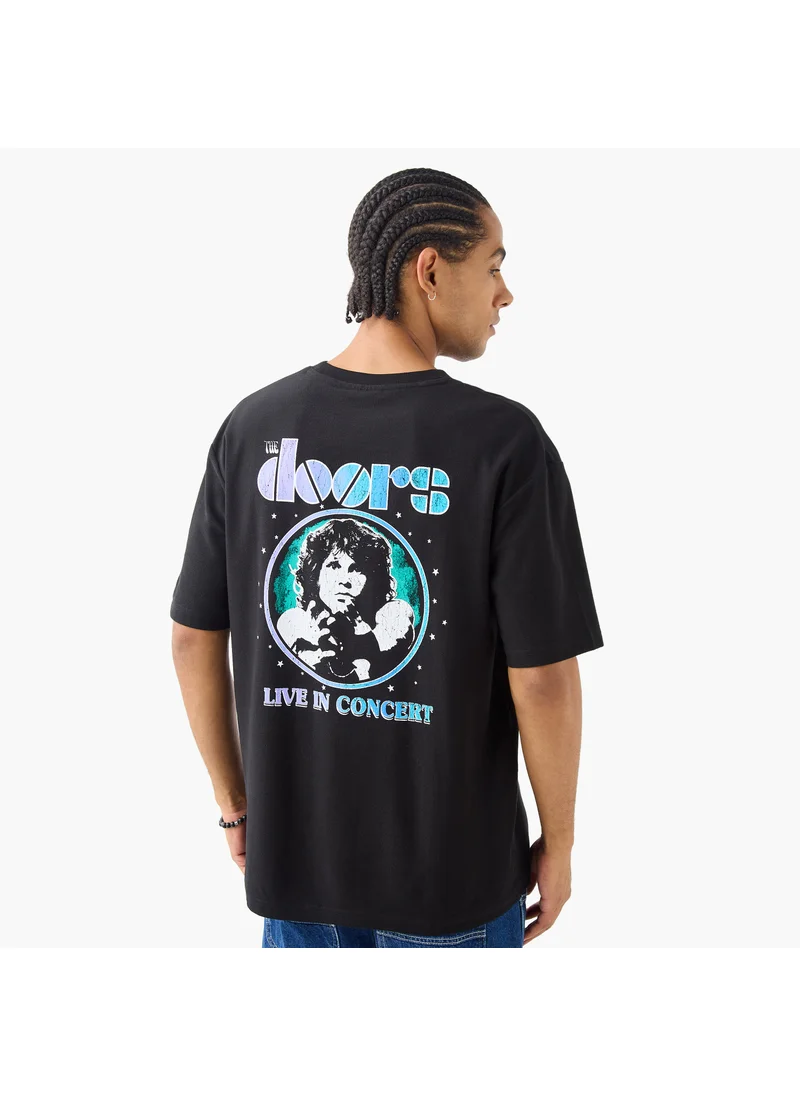 اس بي كاركترز The Doors Print Crew Neck T-shirt