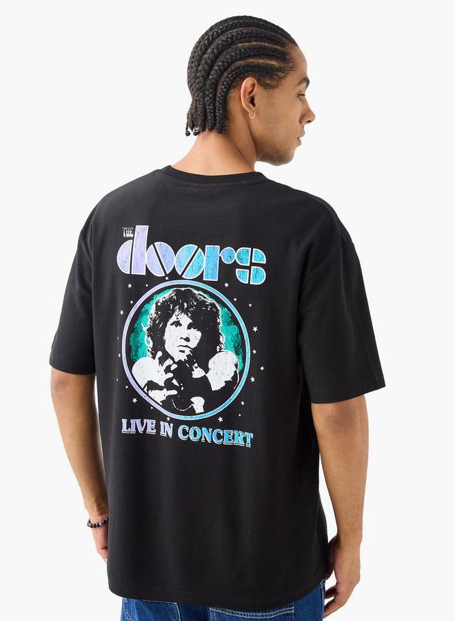 اس بي كاركترز تيشيرت بياقة دائرية بطبعة ذا دورز - Image 3