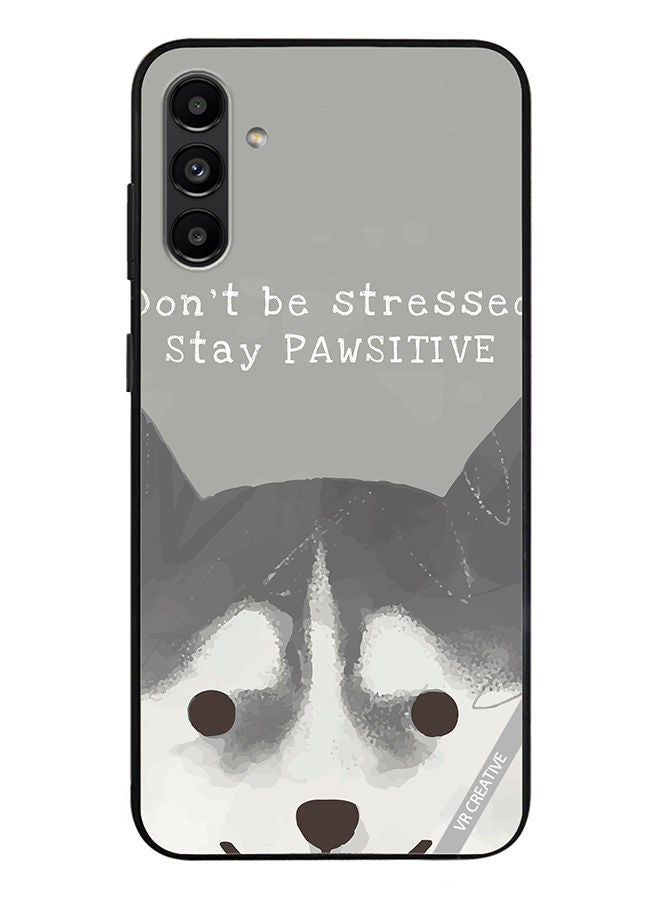 VR CREATIVE Protective Case Cover For Samsung Galaxy A13 5G Pawsitive Dog Design Multicolour - Image 1