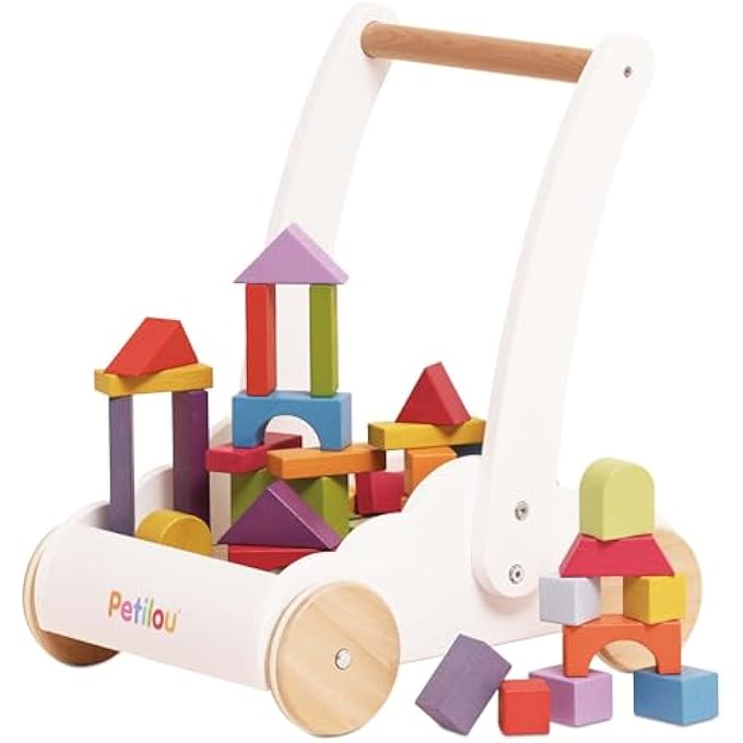 - PETILOU WOODEN EDUCATIONAL RAINBOW CLOUD WALKER TOY FOR TODDLERS AND BABIES | SUITABLE FOR A BOY OR GIRL 1 YEAR OLD + - Image 2