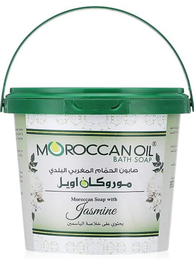 موروكان أويل صابون حمام زيت مغربي بالياسمين 850 جرام - Image 1