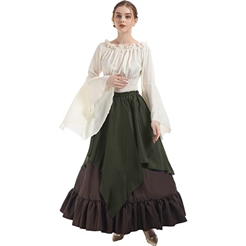NSPSTT Women Medieval Costume Renaissance Dress Women Victorian Ball Gown Gothic Pirate Costume - Image 2