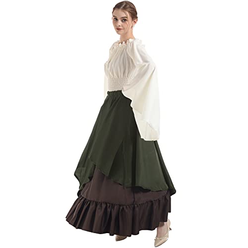 NSPSTT Women Medieval Costume Renaissance Dress Women Victorian Ball Gown Gothic Pirate Costume - Image 3