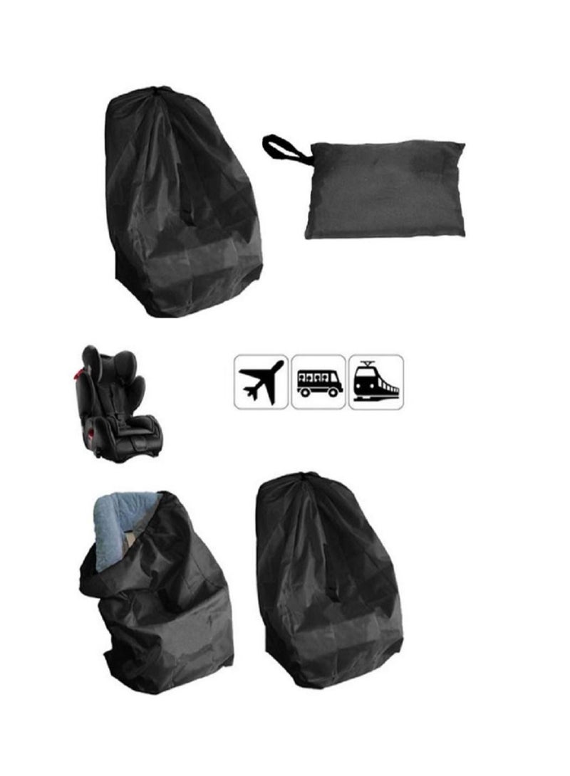 عالمية مقعد سلامة الطفل السفر حزمة مقعد السيارة مع تغطية حزام الكتف تخزين الغبار تغطية مناسبة لجميع مقاعد السيارات السوداء - Image 4