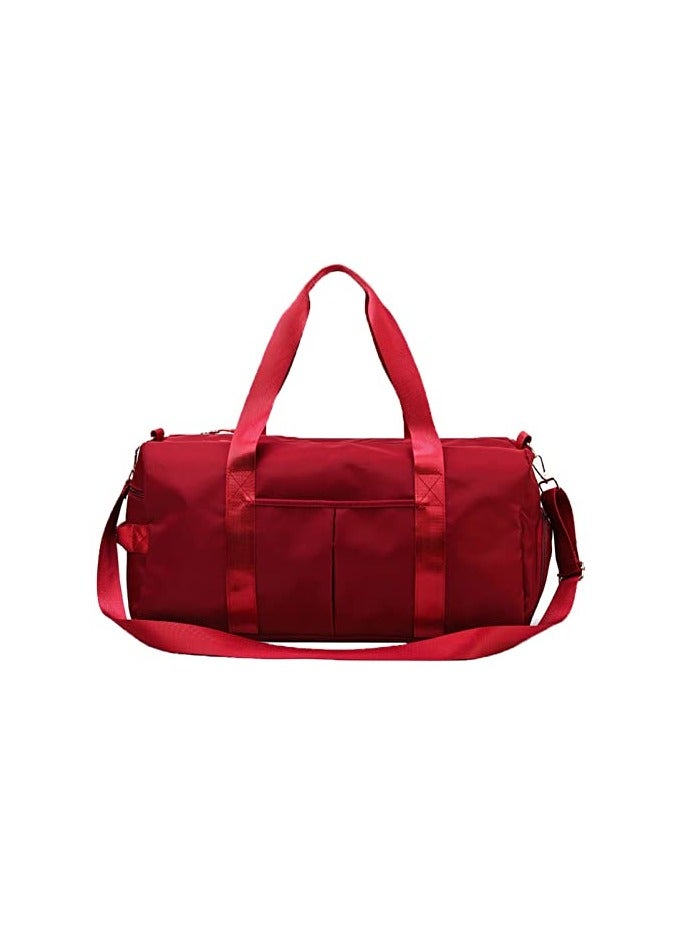 N.C NC Sports Gym Bag Travel Bags Shoulder Tote Bag with Shoes Compartment Wet Pocket Waterproof Storage Lightweight Gym Duffel Holdall Bag Overnight Bag Extra Drawstring Backpack for Men and Women - Image 2