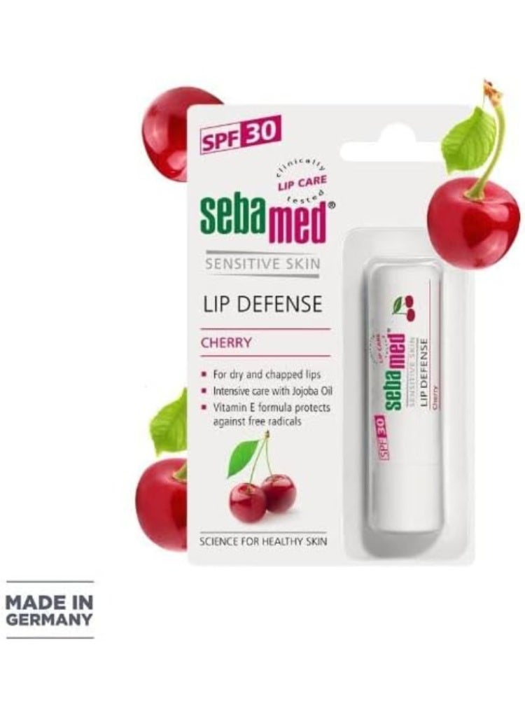 Sebamed Lip Defense Cherry 4.8g – pH 5.5 Moisturizing Lip Balm with SPF Protection - Image 2