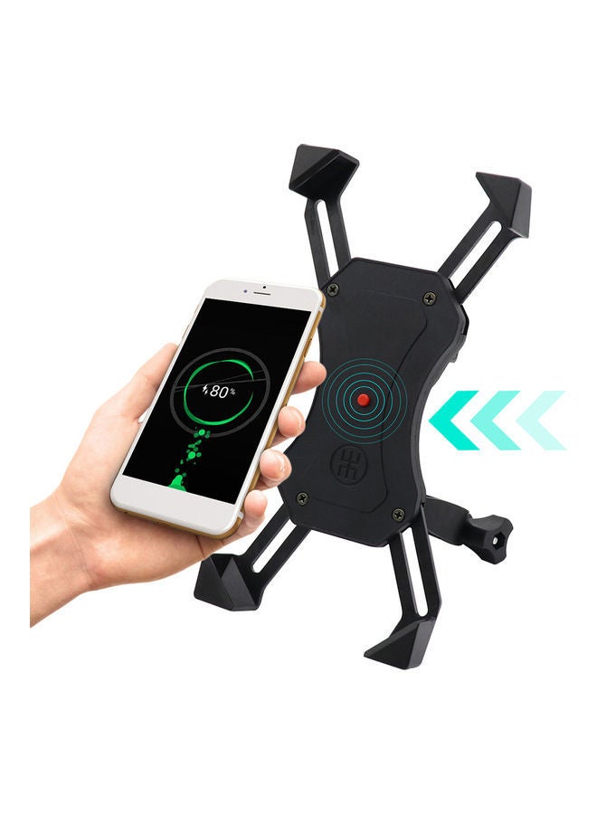 Universal Adjustable USB chargeable Phone Mount Holder for Motorcycle - Bike Handlebars Fits All Cell Phones 3.5-6 Wide - Image 4