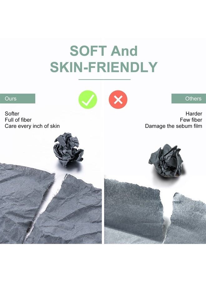 Beauty Kate - Natural Oil Blotting Sheets for Face,26% Larger Blotting Paper for Oily Skin with Bamboo Charcoal,Makeup Friendly High-performance Oil Absorbing Wipes 200,Easy To Oil Control - Image 1