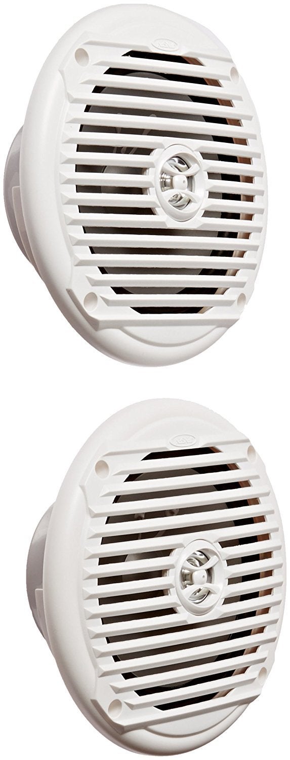 Jensen MS6007WR 6.5” Coaxial Marine Speakers, 60 Watts, White, Sold as Pair - Image 1