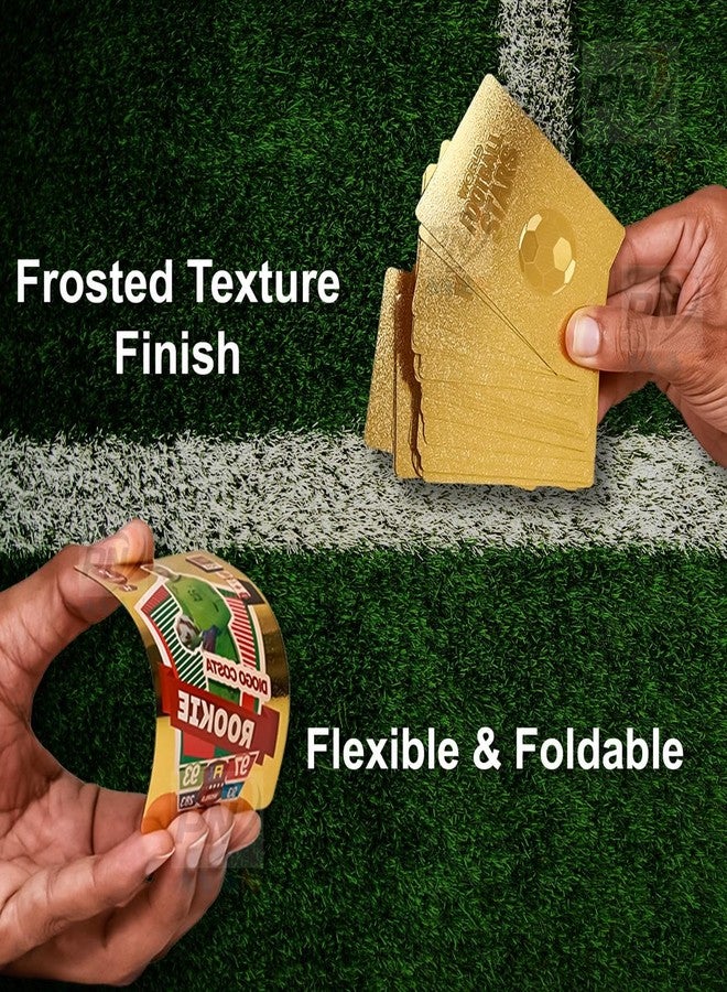 PN AVAN Football Card Set Waterproof Plastic Card Golden 55 Card (Golden Colour) - Image 3