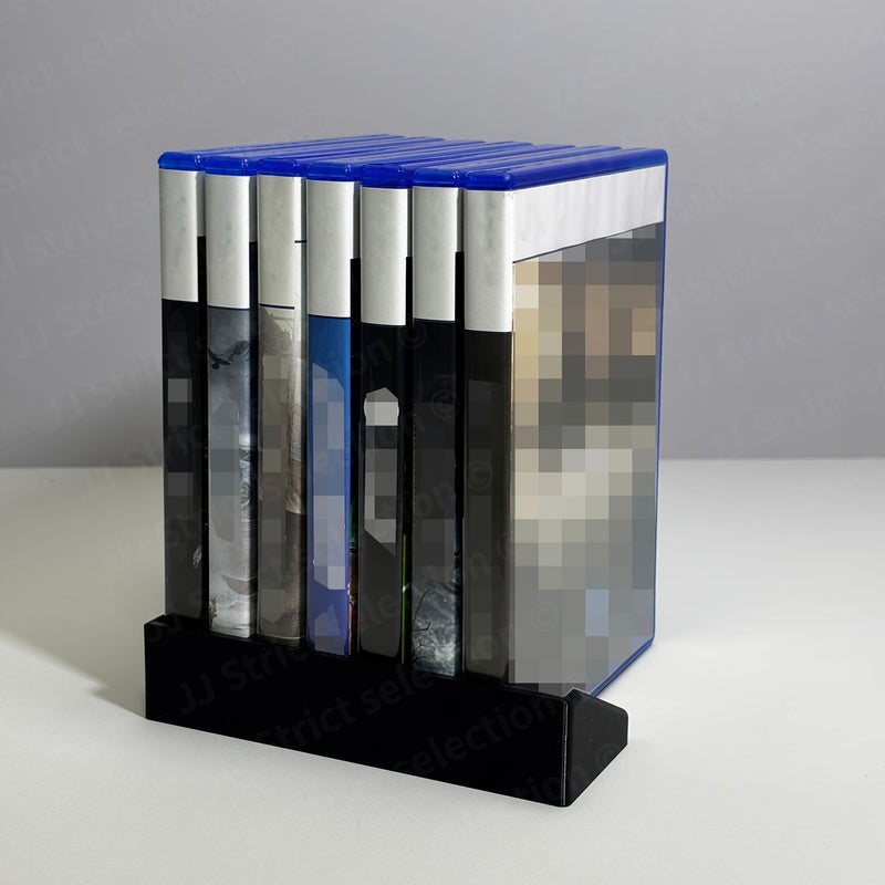 Suitable For PS5 PS4 PS3 And PS5 Pro Game Disc Organizer 8 Discs Capacity Storage Box Black - Image 2