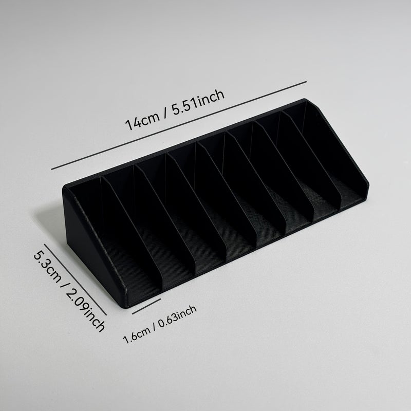 Suitable For PS5 PS4 PS3 And PS5 Pro Game Disc Organizer 8 Discs Capacity Storage Box Black - Image 1