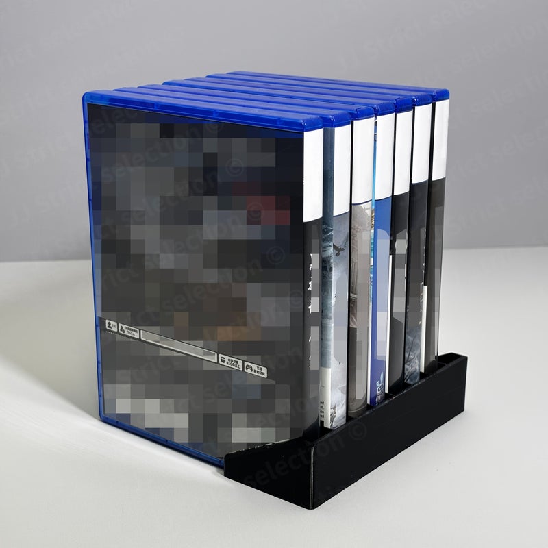 Suitable For PS5 PS4 PS3 And PS5 Pro Game Disc Organizer 8 Discs Capacity Storage Box Black - Image 4