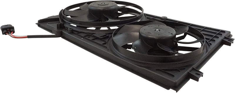 TRQ Temic Style Radiator Cooling Dual Fan Assembly for Volkswagen Jetta Rabbit - Image 5