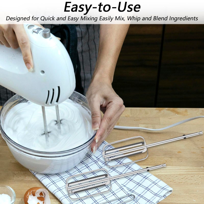 OXDFK 2 PCS Hand Mixer Attachments, Hand Mixer Attachments for Kitchenaid Stainless Steel Parts, Compatible with Hamilton Beach 62682rz 62692 62695v 64699 Mixer Parts - Image 5