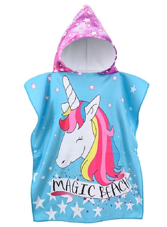 واي آند دي منشفة استحمام ناعمة بغطاء رأس بتصميم حيوان - Image 1