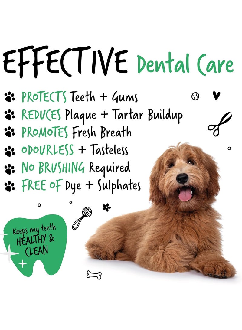 بوجالوجز BUGALUGS Dog Breath Freshener Dental Care Water Additive. Clean Teeth, Healthy Gums & Fresh Breath - Natural Dog plaque remover & tartar remover for teeth - No Brushing Needed (499ml, Water Additive) - Image 5