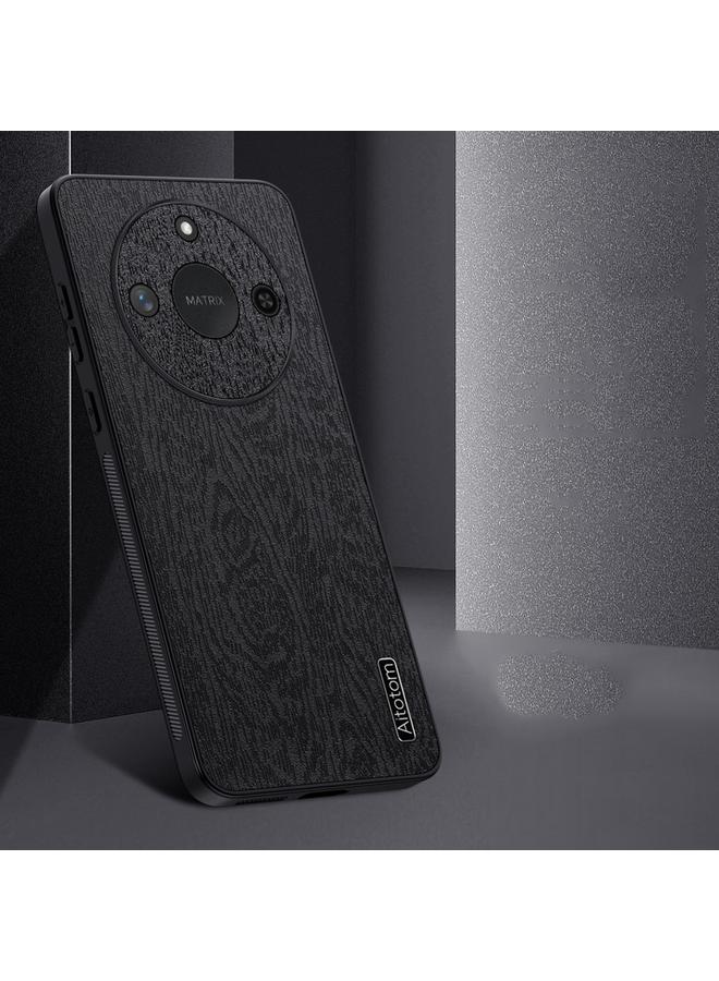 Green Tiger Case For Honor X60 Tree Bark Leather Shockproof Phone Case - Image 3