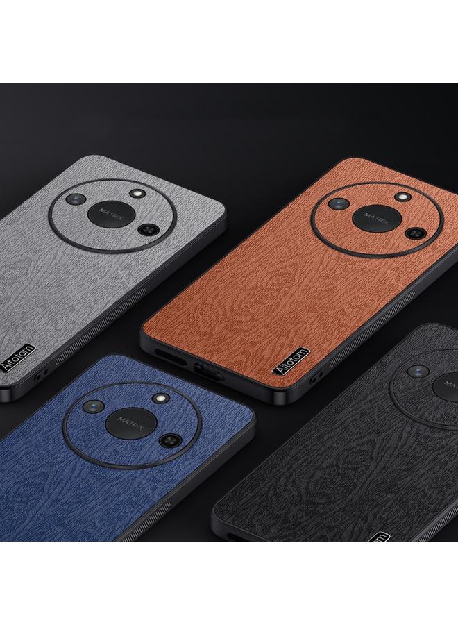 Green Tiger Case For Honor X60 Tree Bark Leather Shockproof Phone Case - Image 5