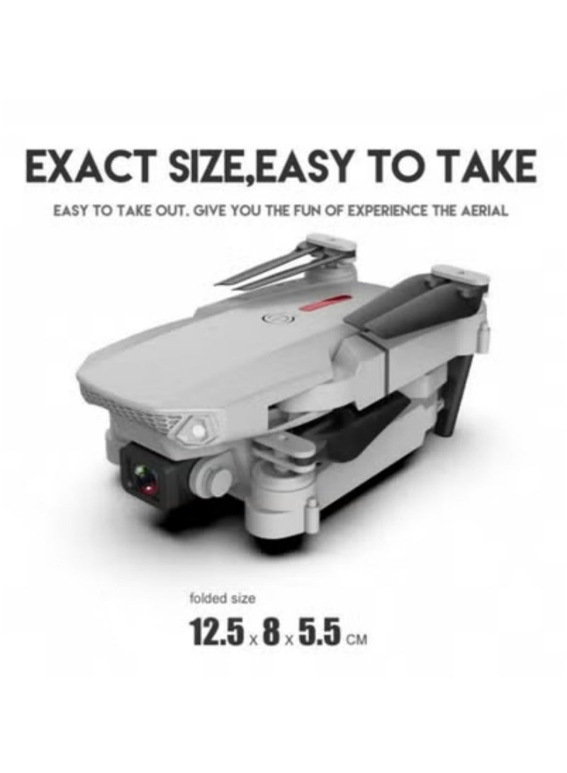 LS-E525 WiFi FPV 4K Drone with Dual Cameras, Headless Mode, 3 Batteries – Silver Grey, Ideal for Beginners & Kids  - Image 3