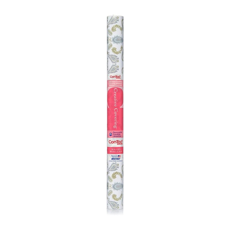 Con-Tact Brand Creative Covering, Self-Adhesive Shelf Liner, Multi-Purpose Vinyl Drawer Liner, Easy To Use And Apply, 18'' X 9', Abbey Sage - Image 1