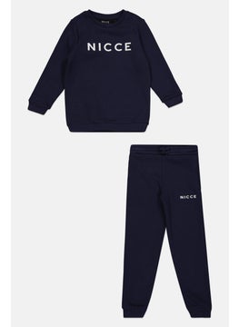 Nicce Kids Boy 2 pcs Brand Logo Hoodies And Jogger Pants,navy  - Image 1