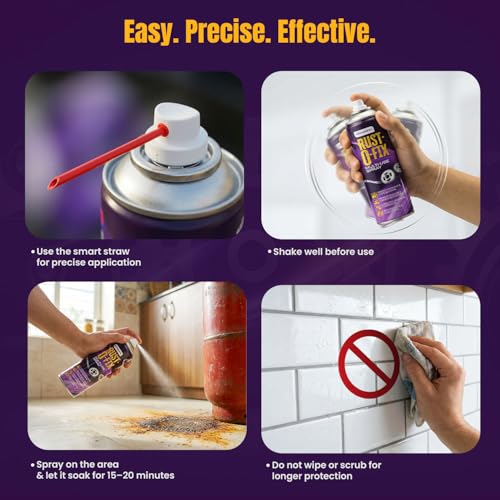 Asian Paints Rust-O-Fix Multi-Use Spray – 500ml | Protects from Rust, Removes Moisture & Sticky Residue | Lubricates, Cleans & Loosens Jammed Parts | For Home Improvement & Auto Maintenance - Image 5