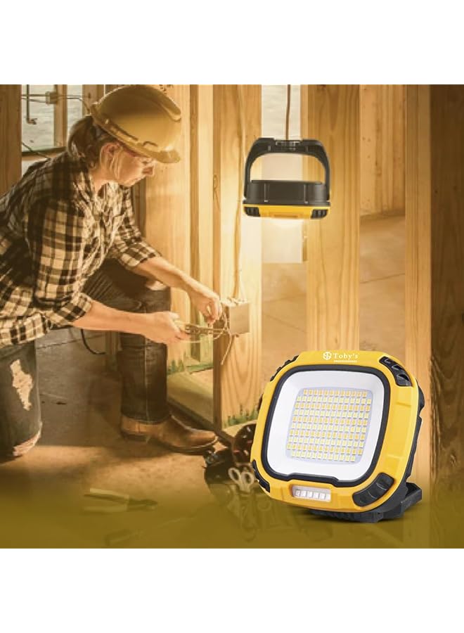 Toby's CPL T31 LED Floodlight–4000mAh Rechargeable Light Multi Color Output SOS Mode Powerful Brightness Ideal for Outdoor Work Emergency Use - Image 5
