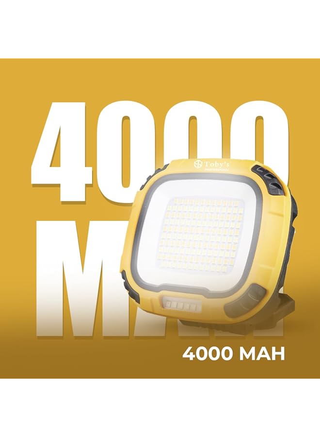 Toby's CPL T31 LED Floodlight–4000mAh Rechargeable Light Multi Color Output SOS Mode Powerful Brightness Ideal for Outdoor Work Emergency Use - Image 4