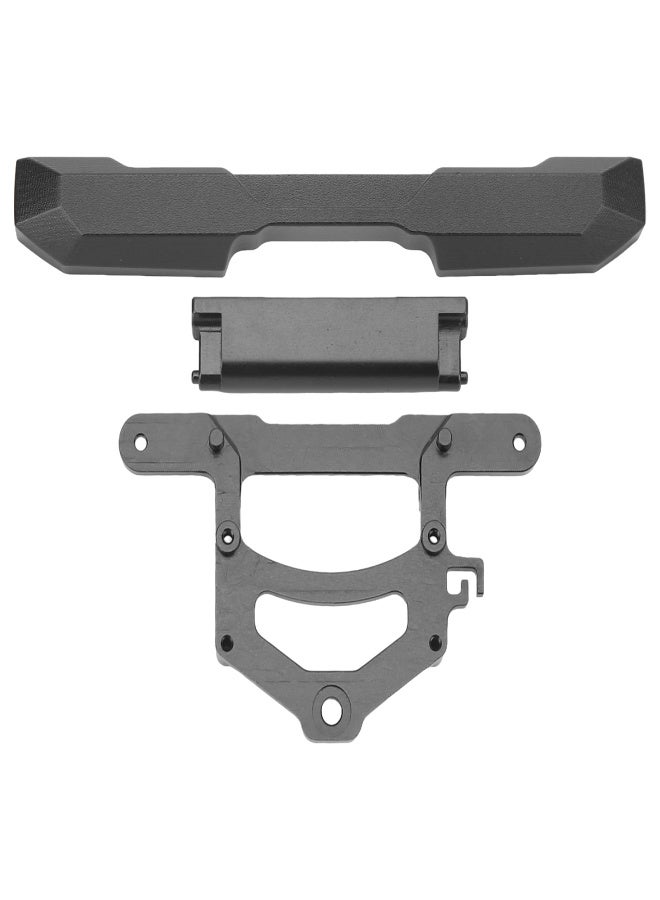 طقم مصد خلفي معدني RC من سبائك الألمنيوم لاستبدال مصد خلفي لسيارة Axial SCX24 لسيارة Ford Bronco 1/24 RC كراولر باللون الأسود - Image 2