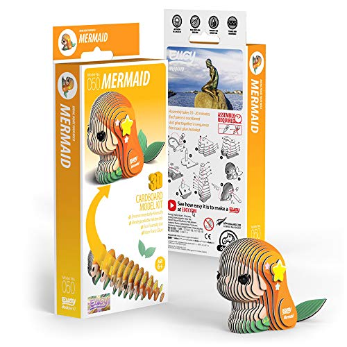 EUGY 050 Mermaid EcoFriendly 3D Paper Puzzle New Seal - Image 5
