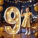 imprsv Marquee Numbers 3 Feet Tall Large Light Up Numbers 9th 90th On Cloud 9 Birthday Decorations Big Yellow Light Outdoor Anniversary Decorations Balloon Arch Kit Party Backdrop 9 - Image 3