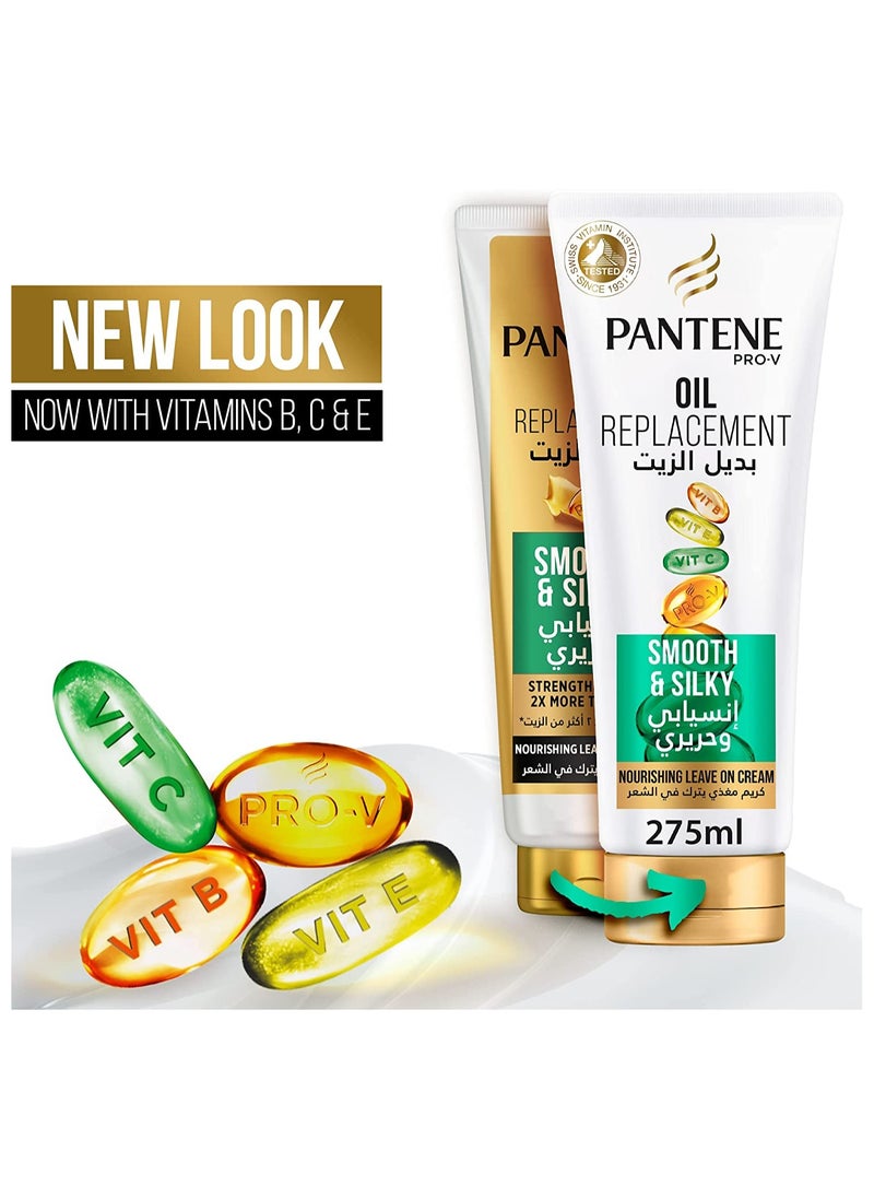 Pantene - Pro V Oil Replacement Smooth & Silky Nourishing Leave  in Conditioner Cream 275ml - Image 1