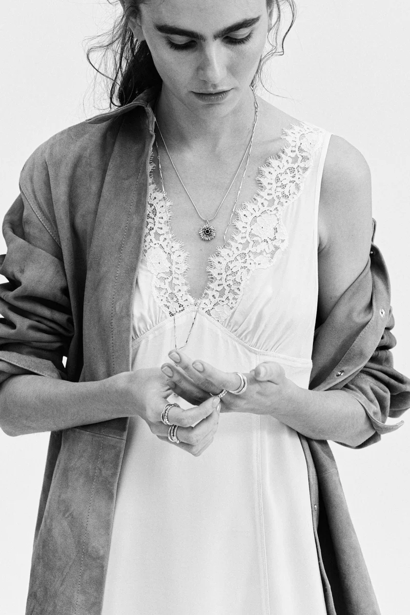 H&M  Lace-trimmed dress for Women | Best Price UAE