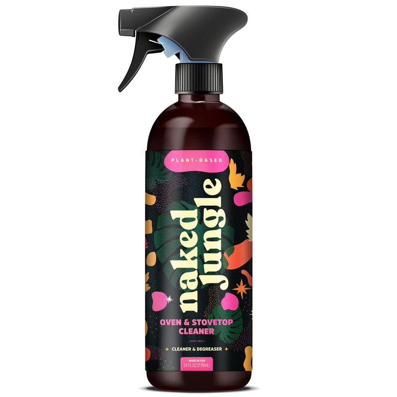 Naked Jungle Premium Plant-Based Stove Top Cleaner and Oven Cleaner with a Heavy Duty Degreaser, Cleaning Spray for Cooktop & Gas Stove Cleaner (24oz) - Image 1