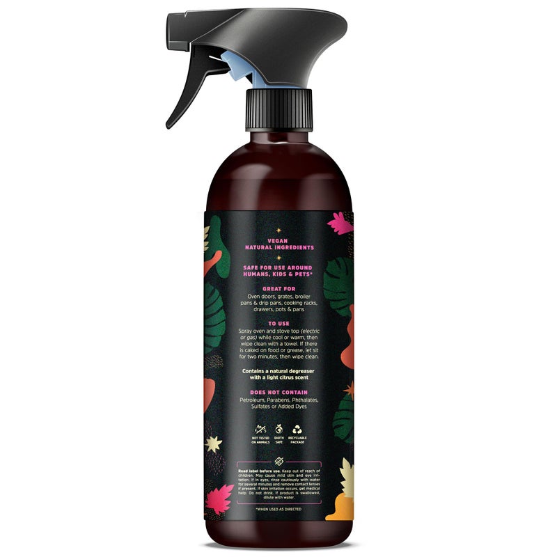 Naked Jungle Premium Plant-Based Stove Top Cleaner and Oven Cleaner with a Heavy Duty Degreaser, Cleaning Spray for Cooktop & Gas Stove Cleaner (24oz) - Image 2