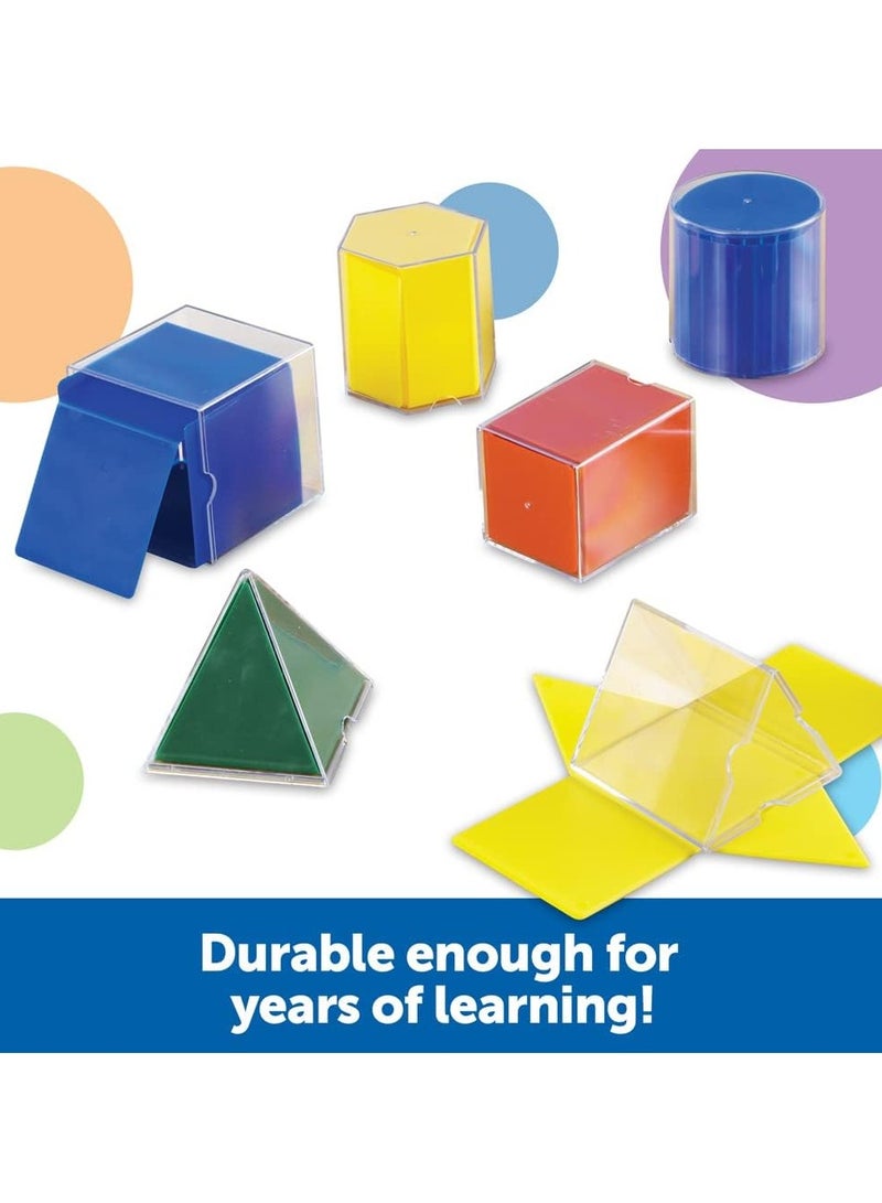 ليرننج ريسورسز أشكال هندسية قابلة للطي - 16 قطعة، للأعمار من 7 سنوات فما فوق، ألعاب رياضيات للأطفال، لعمر 5 سنوات فما فوق - Image 4