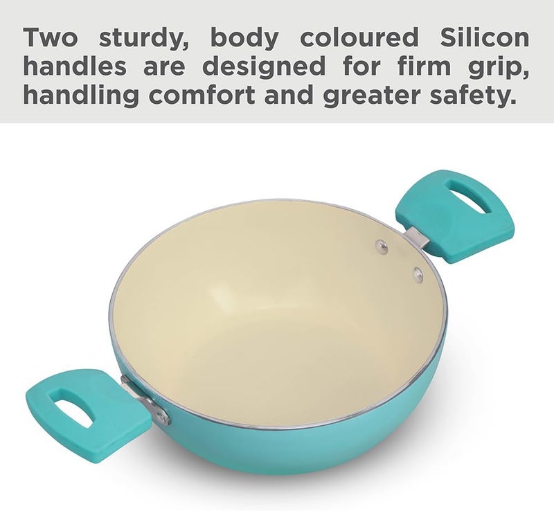 Hawkins 2 Litre Aqua Cook n Serve Casserole with Glass Lid - Image 4