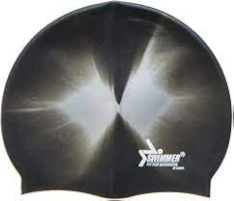 Swimmer Silicone Swimming Cap/Round/Multi Color &amp; Designs Swimmer Silicone Swimming Cap