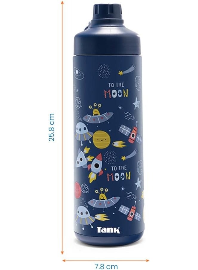 Tank Mini Super Cool 650ml Bottle Vibrant Space Design - Insulated, Leakproof - Space Design - Image 3