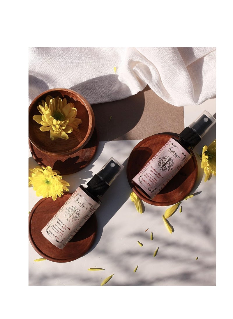 Indulgeo ESSENTIALS INDULGEO ESSENTIALS Camomile Roman Witch Hazel Facial Toner 50ml  - Image 5