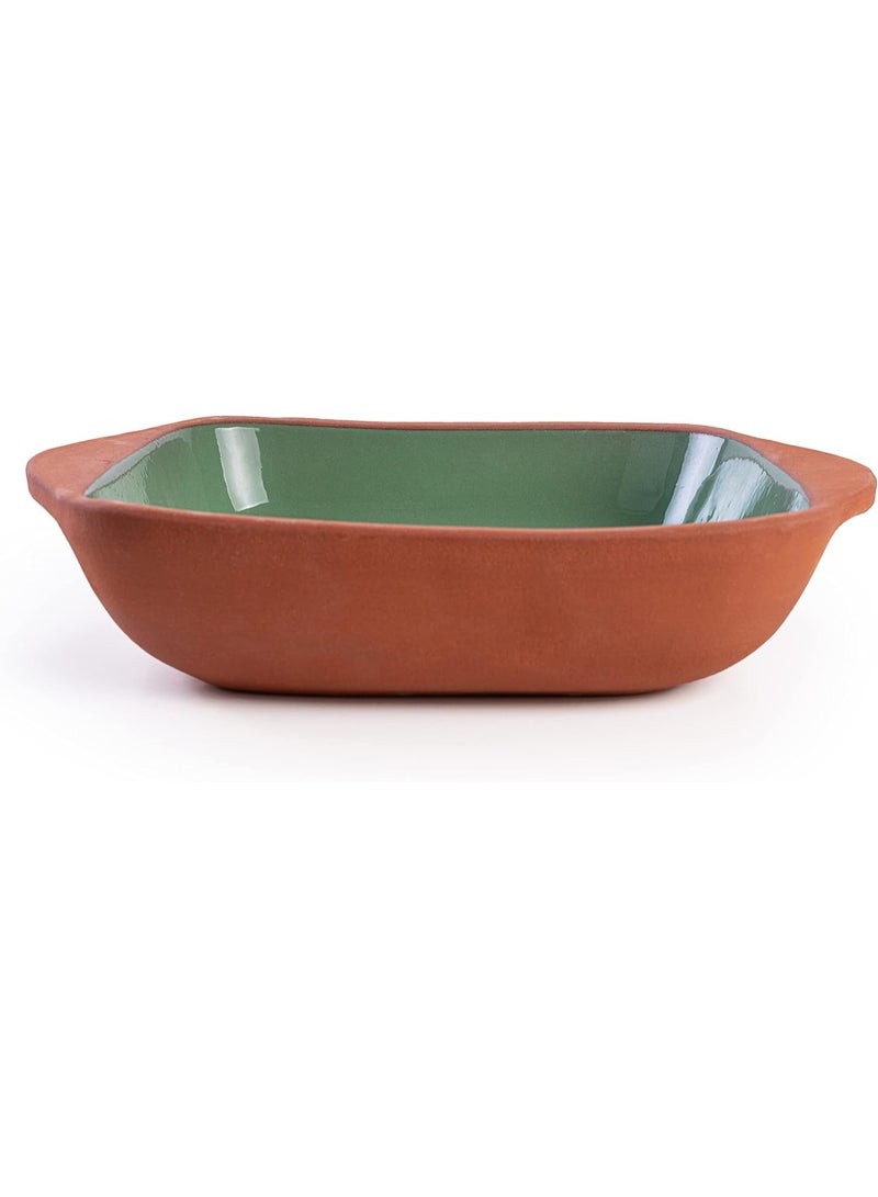 لوكسيول أواني طينية بيضاوية ومستطيلة من LuksYol – يدوية الصنع في تركيا من طين طبيعي غير مطلي – آمنة للفرن والميكروويف وغسالة الصحون – مثالية للطهي وتقديم الأطباق الرئيسية مثل السمك، الباستا، اللحوم، الطواجن – ١٠٠٪ صديقة للبيئة وخالية من BPA والمواد الكيميائية – صنعت بفن تركي تقليدي – متوفرة بألوان بني، أخضر، أزرق، طبيعي غير مطلي – بأبعاد متعددة: أوعية مستديرة ٣٠×٧٫٥×٣٠ سم وصوانٍ مستطيلة بمقاسات ٣٣×٨ سم، ٣٠×٧ سم، ٢٢×٧ سم، ٢٨×٨ سم، ٣٢×٩ سم – متينة وخالية من الكسر – تضفي جمالية ريفية ونكهة صحية على مائدتك – تغليف صديق للبيئة وجاهزة كهدايا للمنزل أو العائلة – مجموعة لوكس يول الفاخرة لاختيارك لمناسبات العشاء العائلية والاستضافة الأنيقة - Image 3