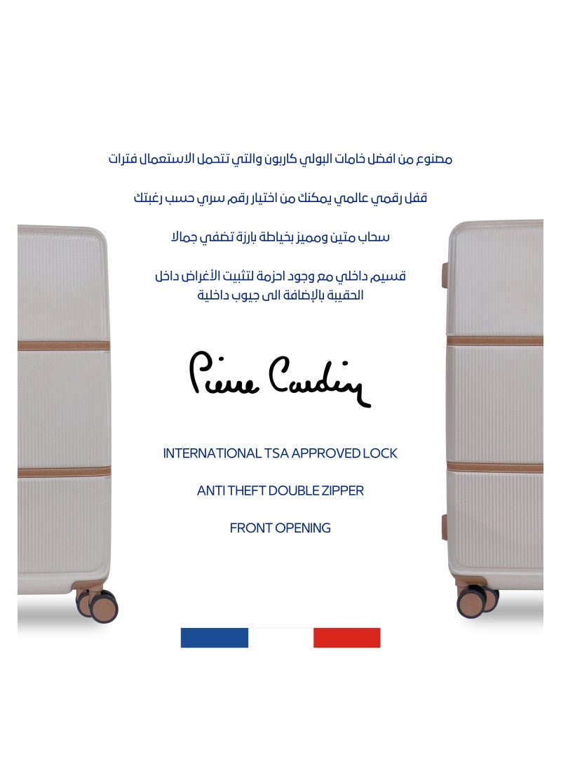 pierre cardin - Hardside Luggage Classic Leather Collection Large Size - Image 1