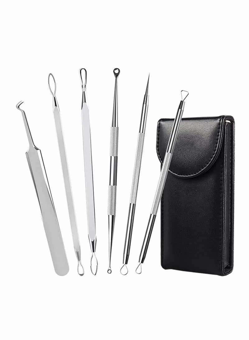 KASTWAVE Blackhead Remover, Comedone Extractor, Curved Blackhead Tweezers Kit - Image 1
