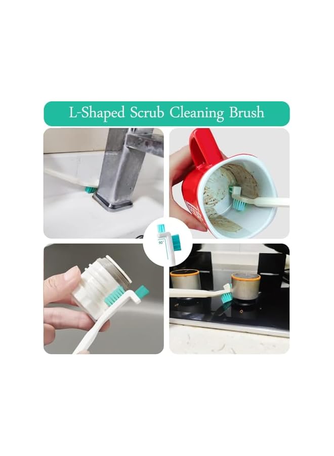 promass Small Cleaning Brushes for Household Cleaning,Crevice Cleaning Tool Set for Window Tracks Groove Car Bottle Toilet Keyboard,Detail Tiny Scrub Cleaner Brush for Small Space Gaps Corner - Image 2