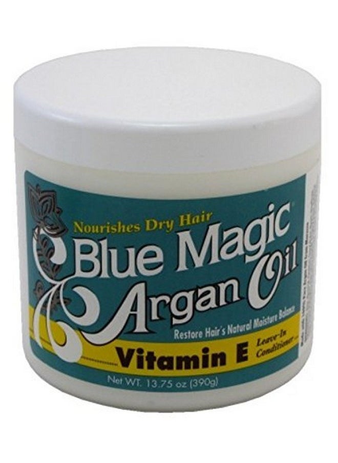 BLUE MAGIC BLUE MAGIC Argan Oil & Vitamin-e Leave-in Conditioner 13.75 Oz, Blue (BLMARG)  - Image 3