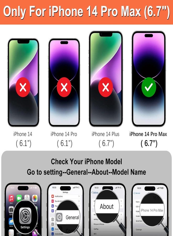 iCoverCase Compatible with iPhone 14 Pro Max Phone Case with Card Holder, Wallet Case for Women Men RFID Blocking PU Leather Protective Case 6.7 Inch (Beige Leopard) - Image 2