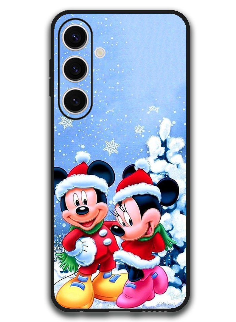 Theodor Protective Case Anti Scratch Shock Proof Bumper Cover For Samsung Galaxy S24 FE Mickey & Minnie Mouse - Image 1